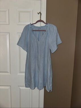 Old Navy Light Blue Women's V-Neck Dress